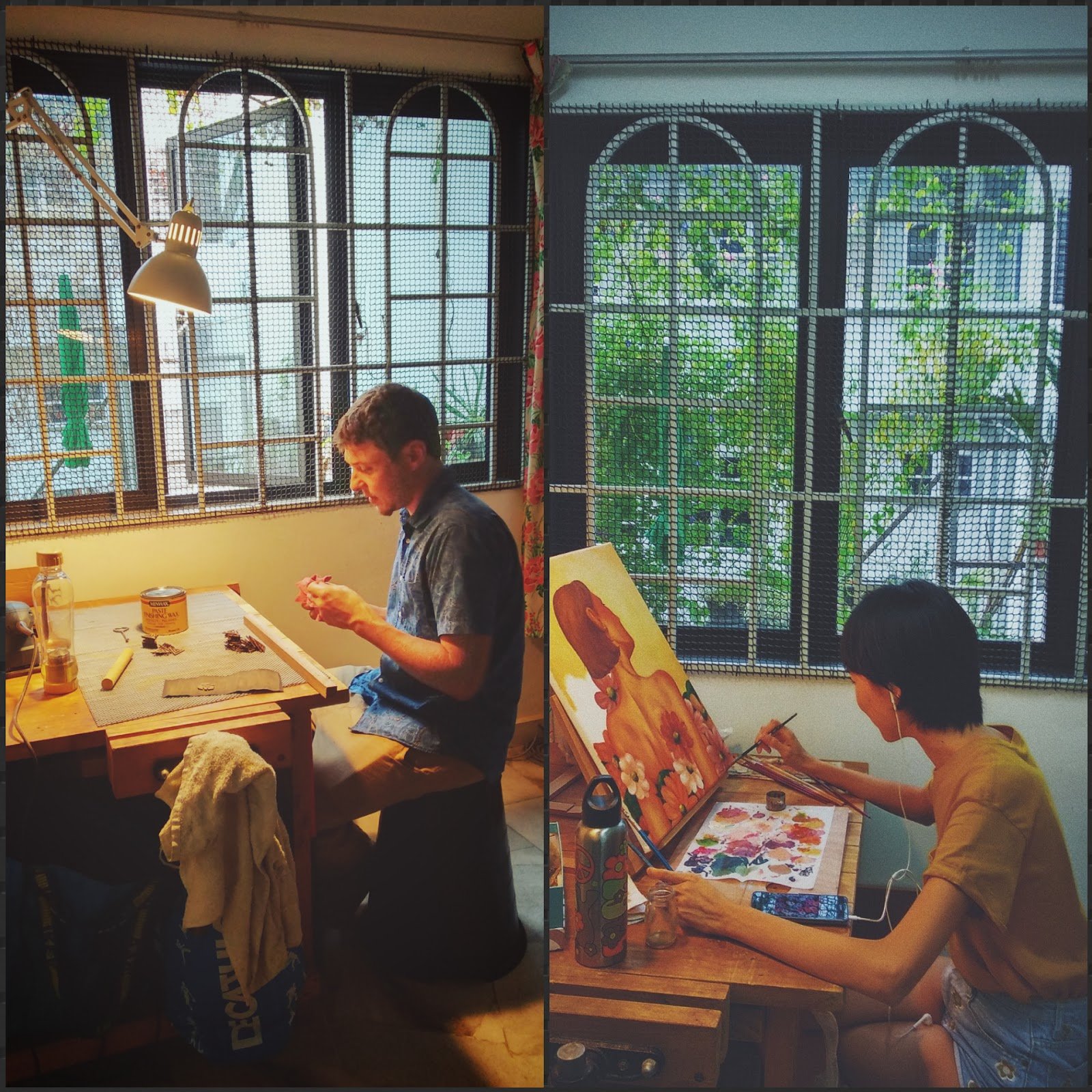 Artists / Makers utilizing the craft room