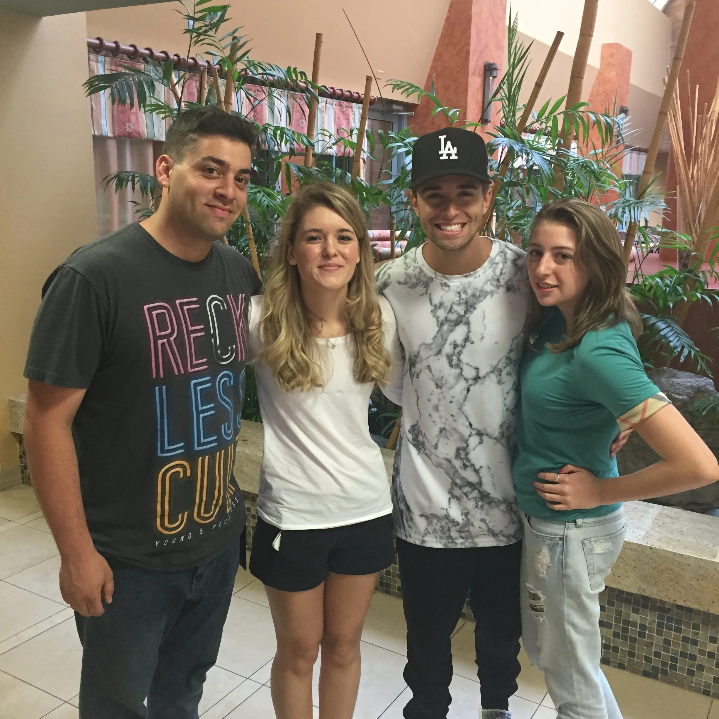 Birttney (Left) Gabrielle (Right) with Jake Miller
