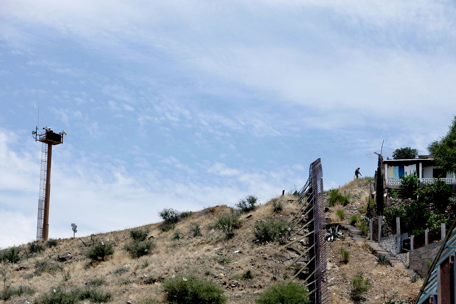 The Mexican border in Nogales, Arizona. 