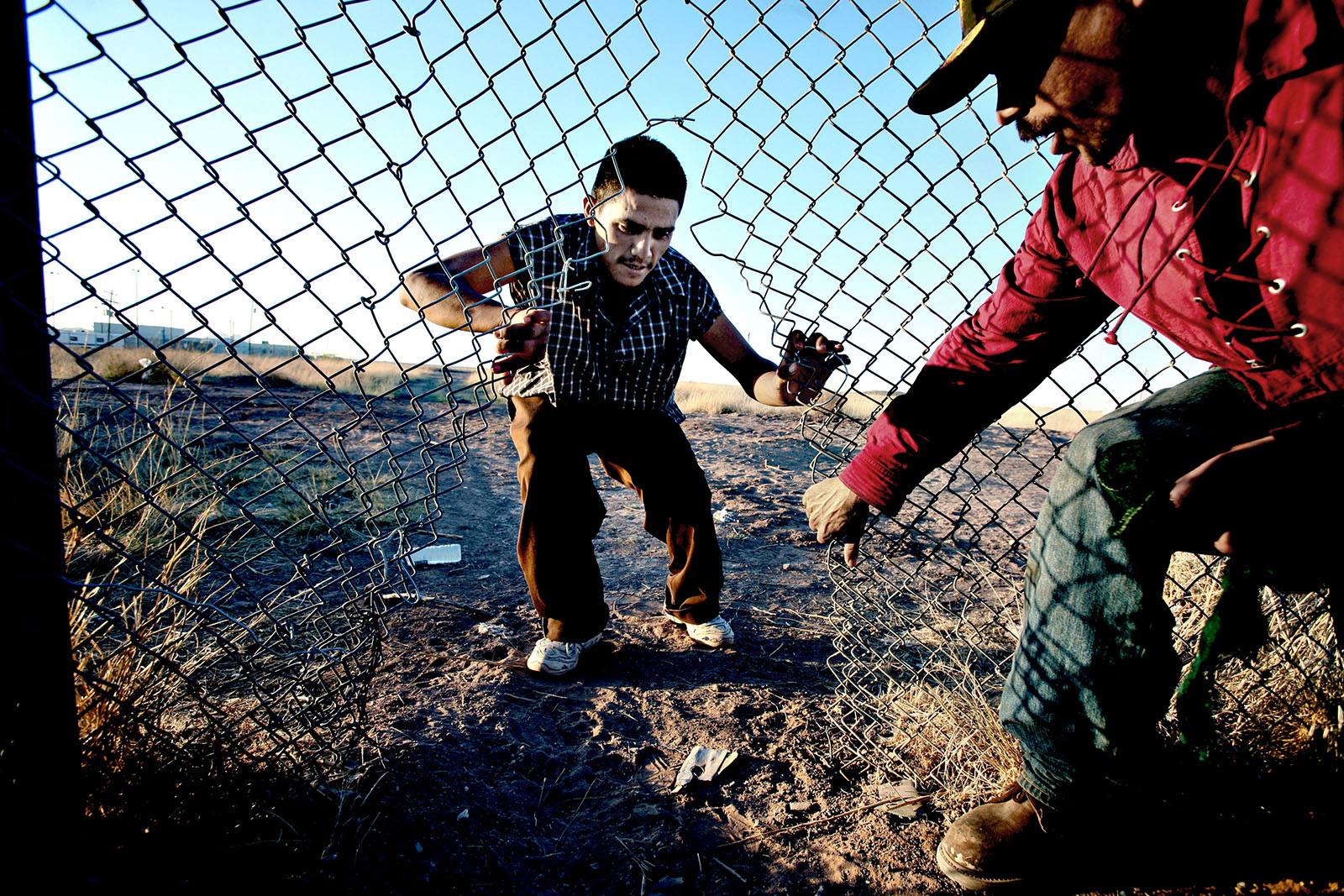 The border between Mexico and New Mexico.