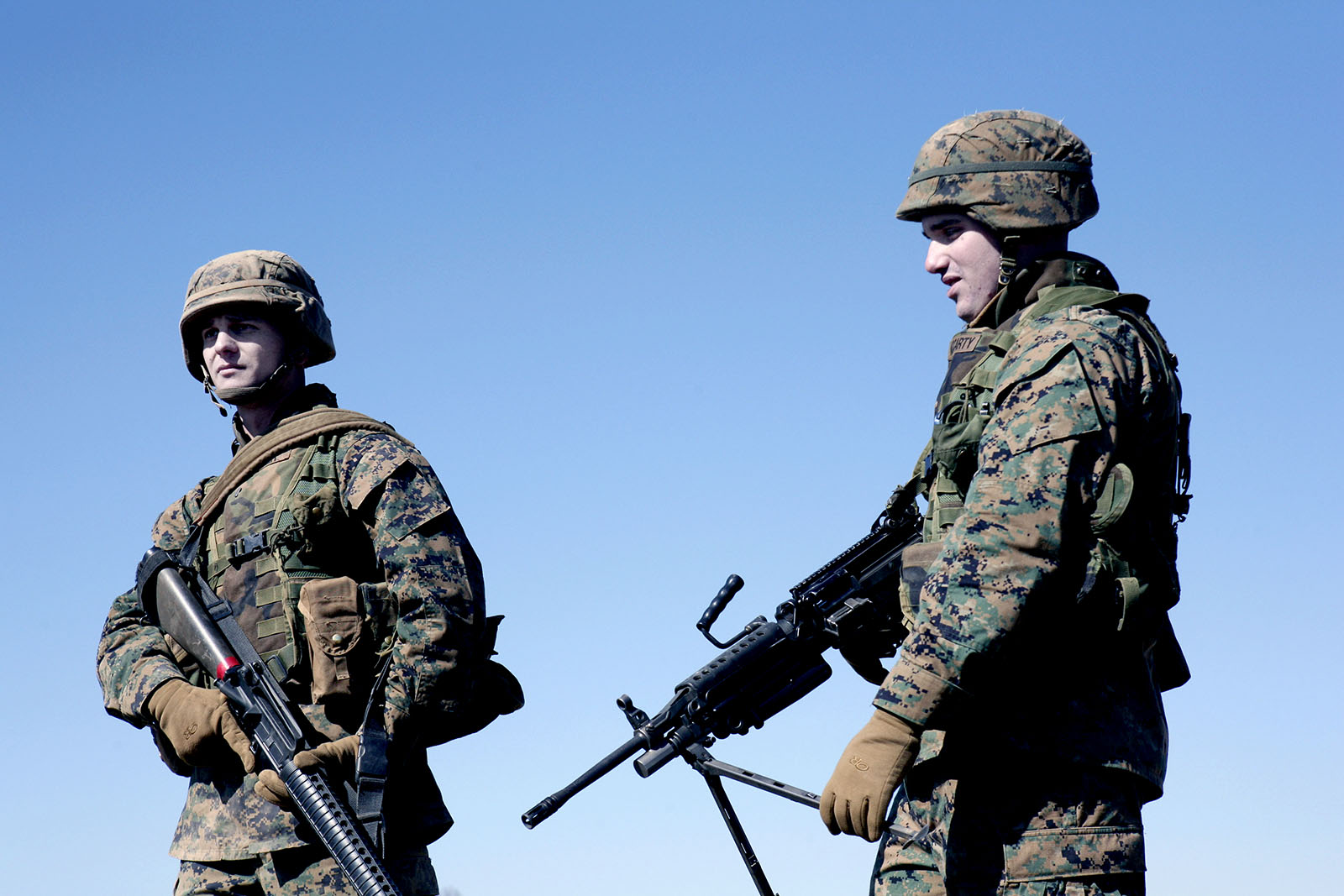 Virginia. Marines preparing to join the War in Afghanistan. 