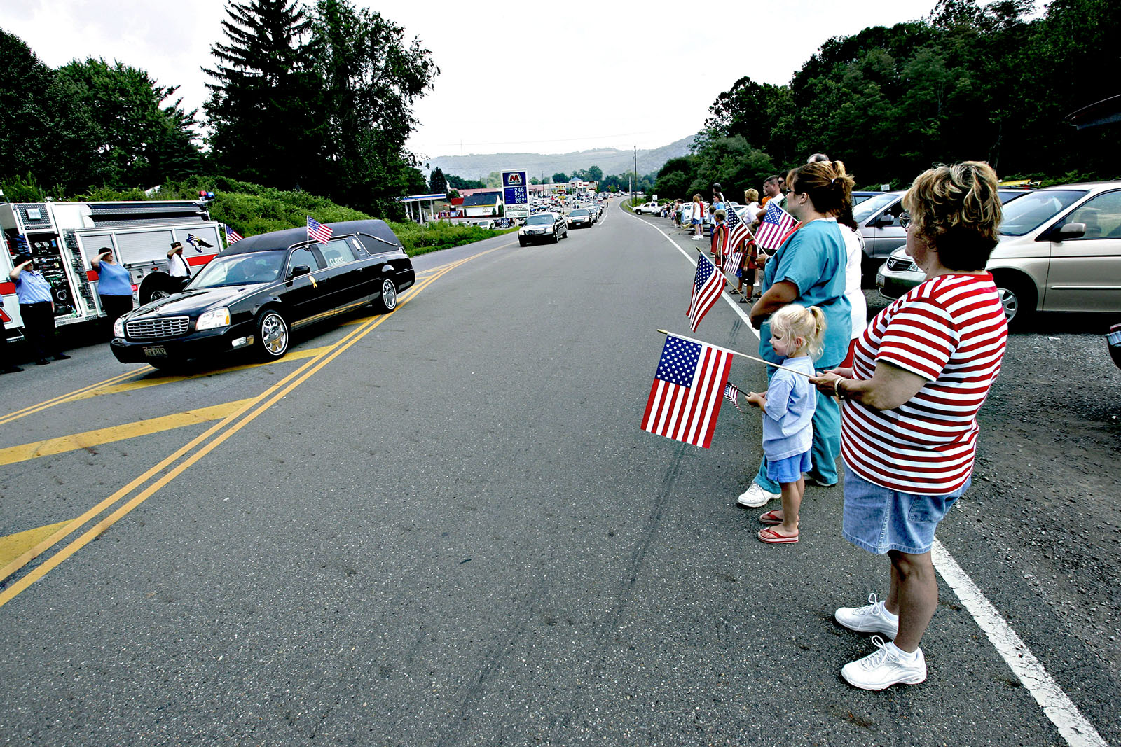 August 9, 2005. Nathan Rock is buried in his hometown in Ohio. He was one of 20 Marines killed on the same day in Iraq.