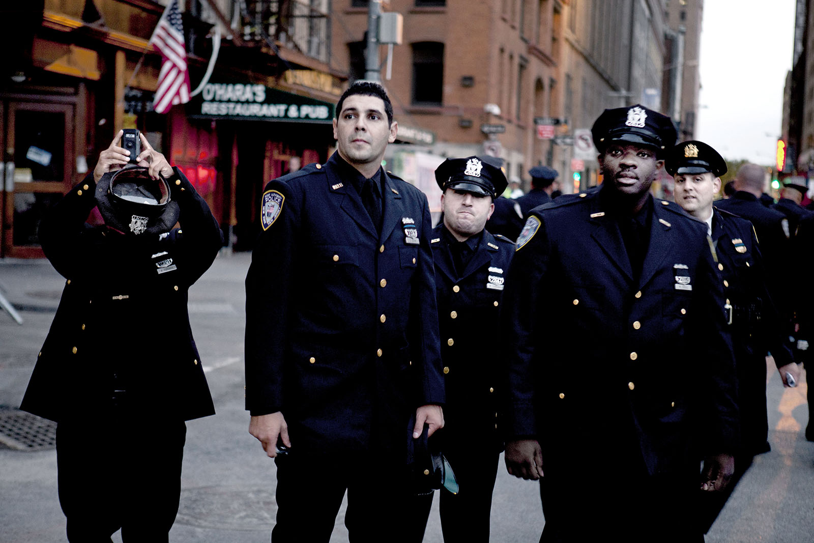 New York City, September 11, 2011. Ten years later at Ground Zero. 