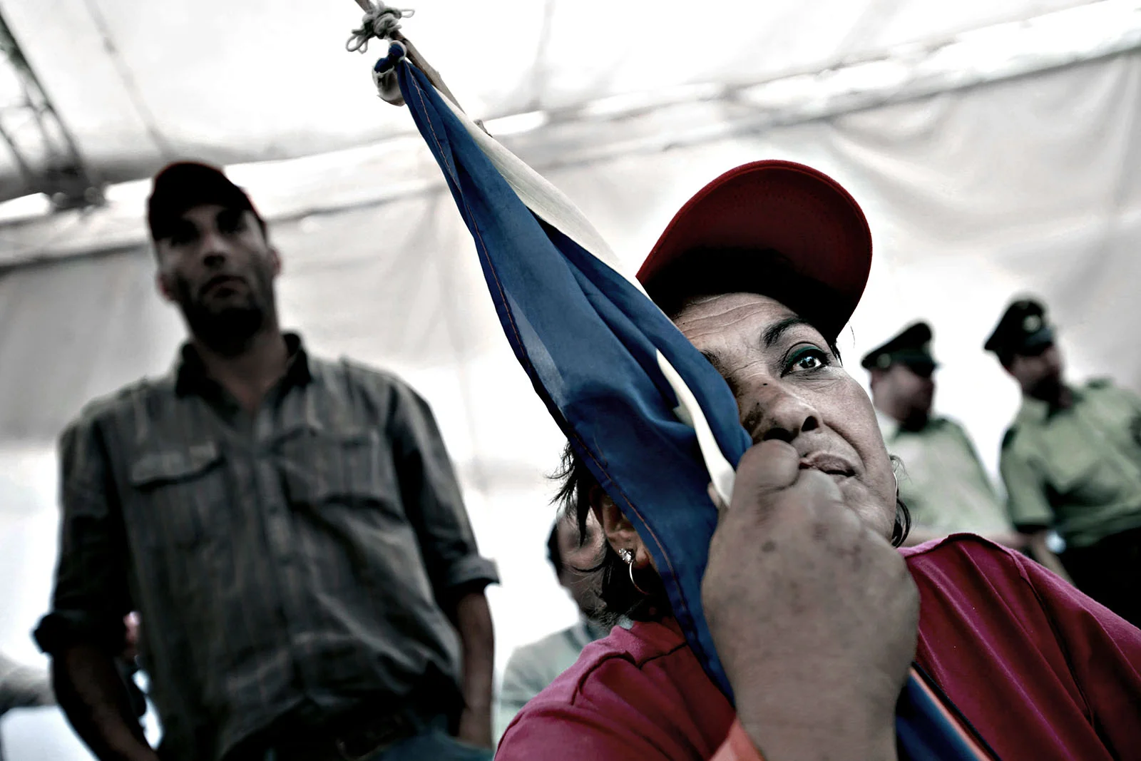 Chile 2010 - Her brother is one of 33 miners stuck in the San Jose Mine. 