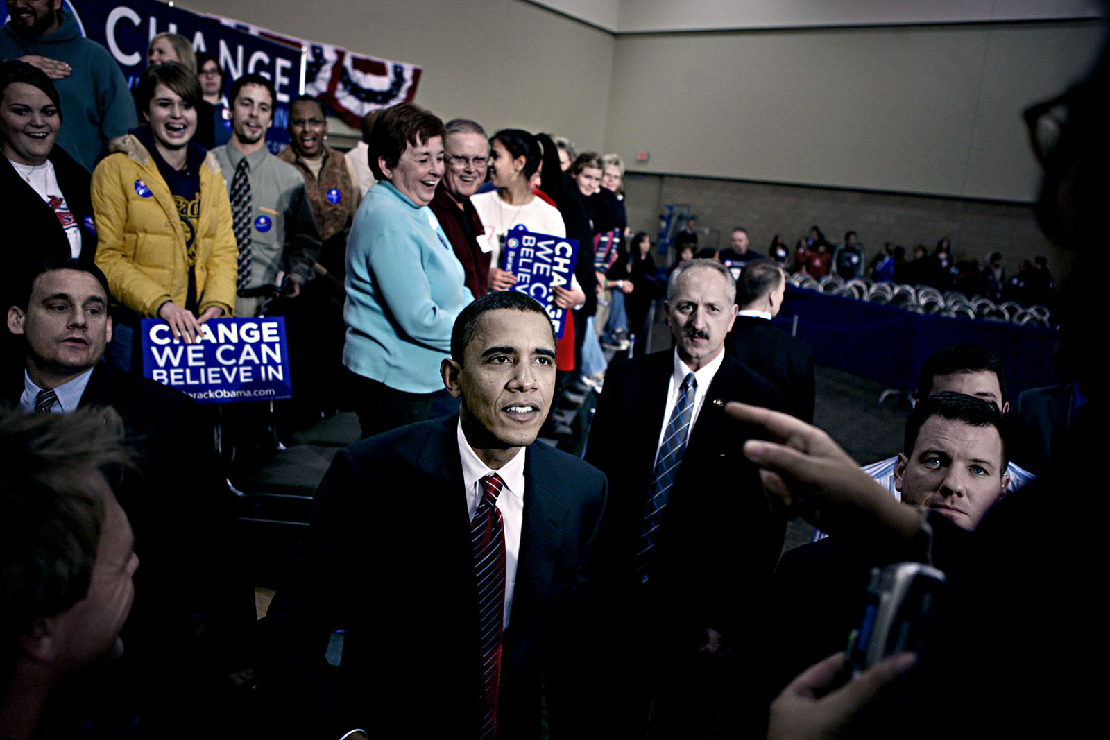 Iowa 2007 - Barack Obama campaigning for the caucuses.