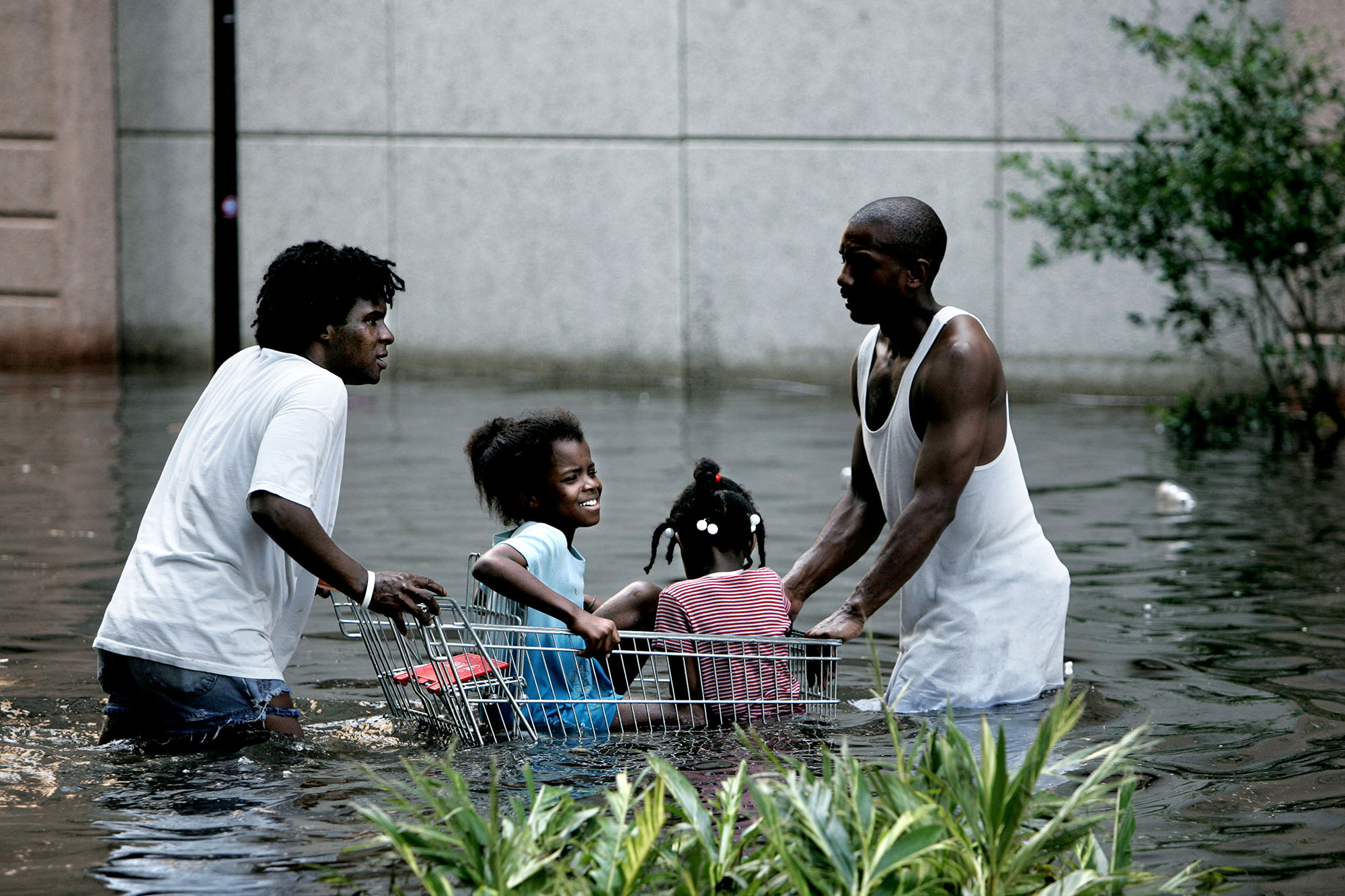 Hurricane Katrina flooded 80% of New Orleans in 2005.