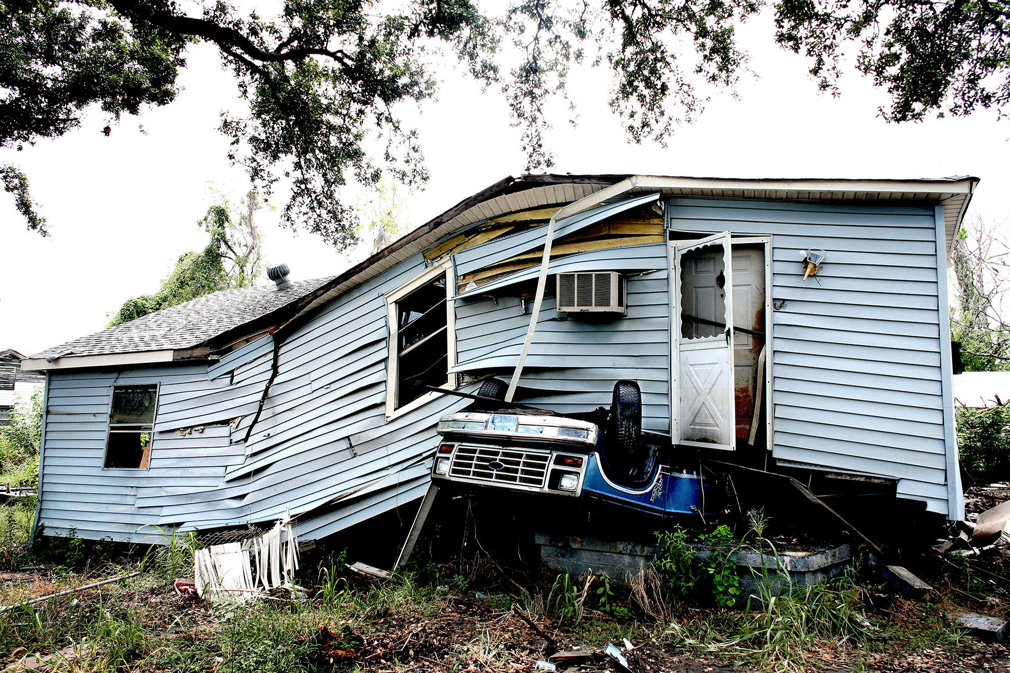 A house in Lower Ninth Ward one year after the hurricane.