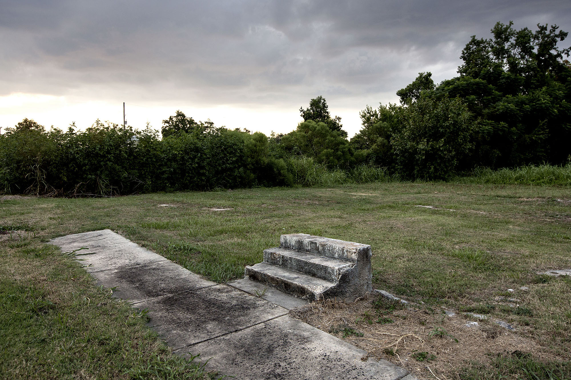 "Stairs to nowhere"  is common sight in the Lower Ninth Ward.