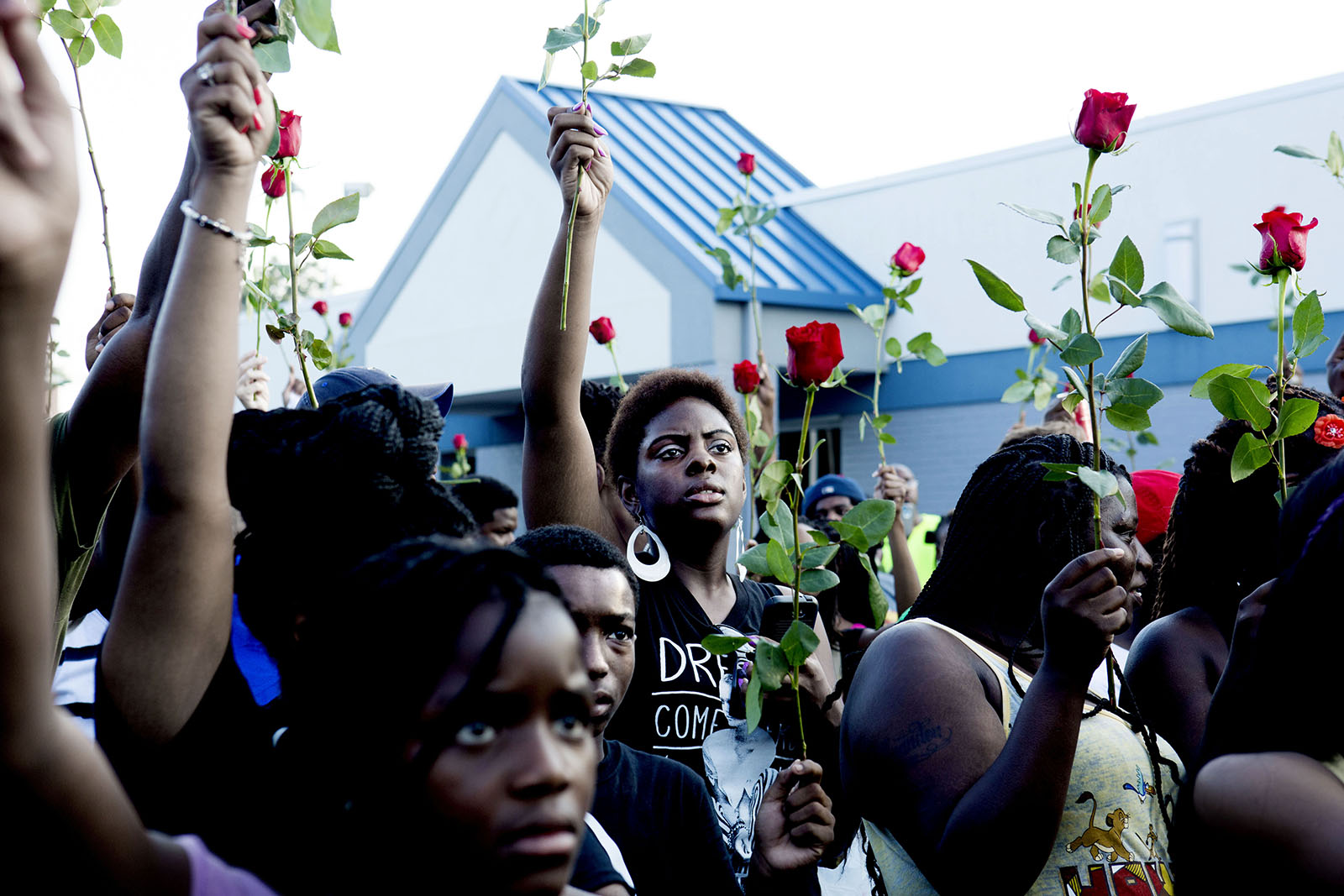 They are protesting the killing of Michael Brown.