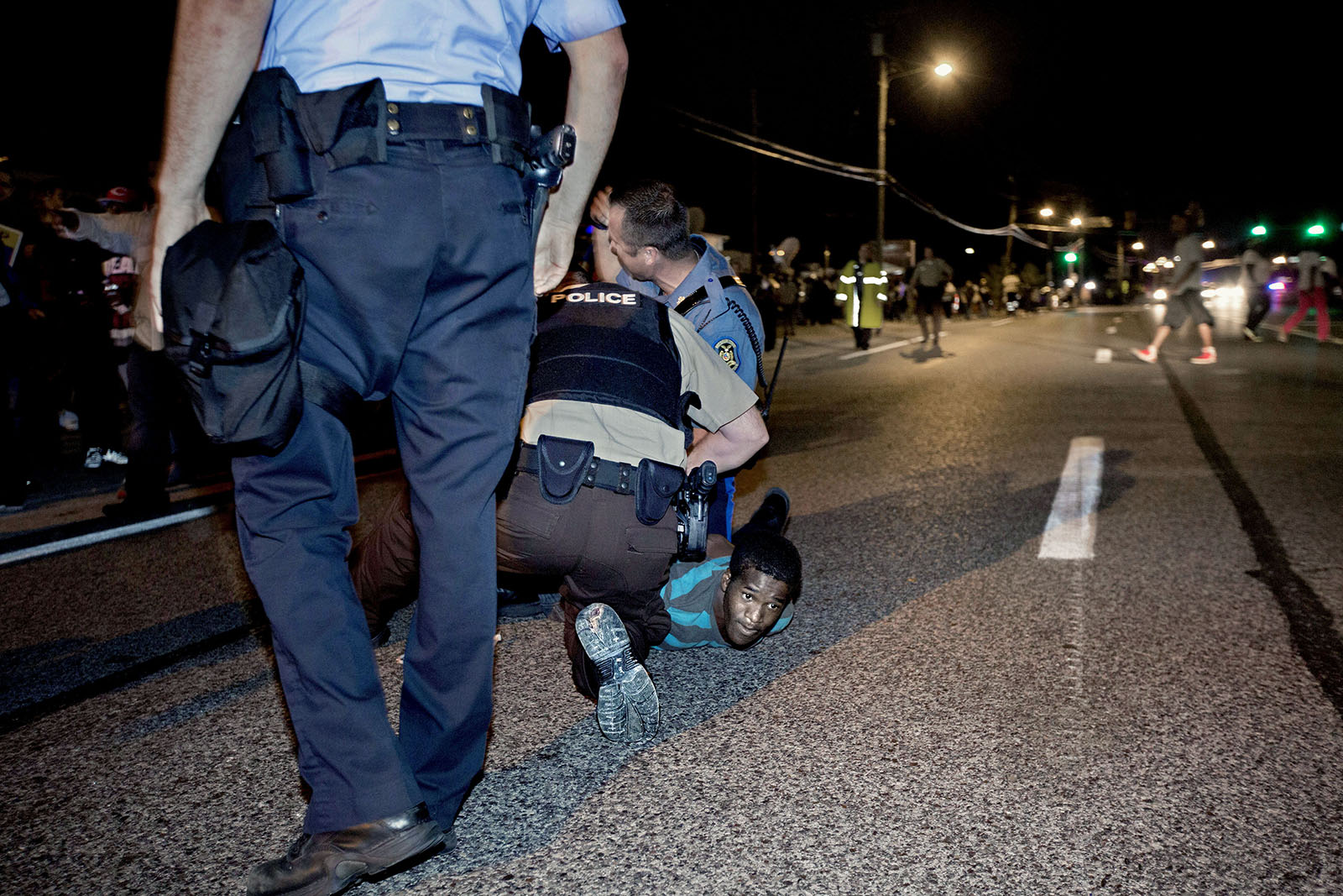 One of the over 200 people who were arrested during the demonstrations.