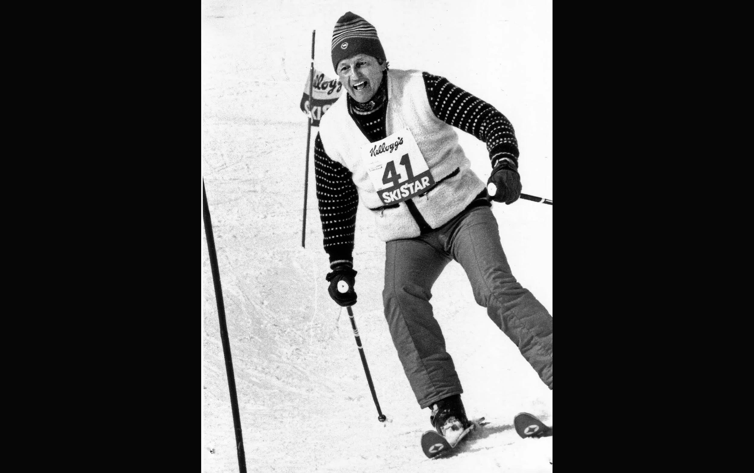 Morfar under en Ski Star-tävling i Edsåsdalen 1979.
