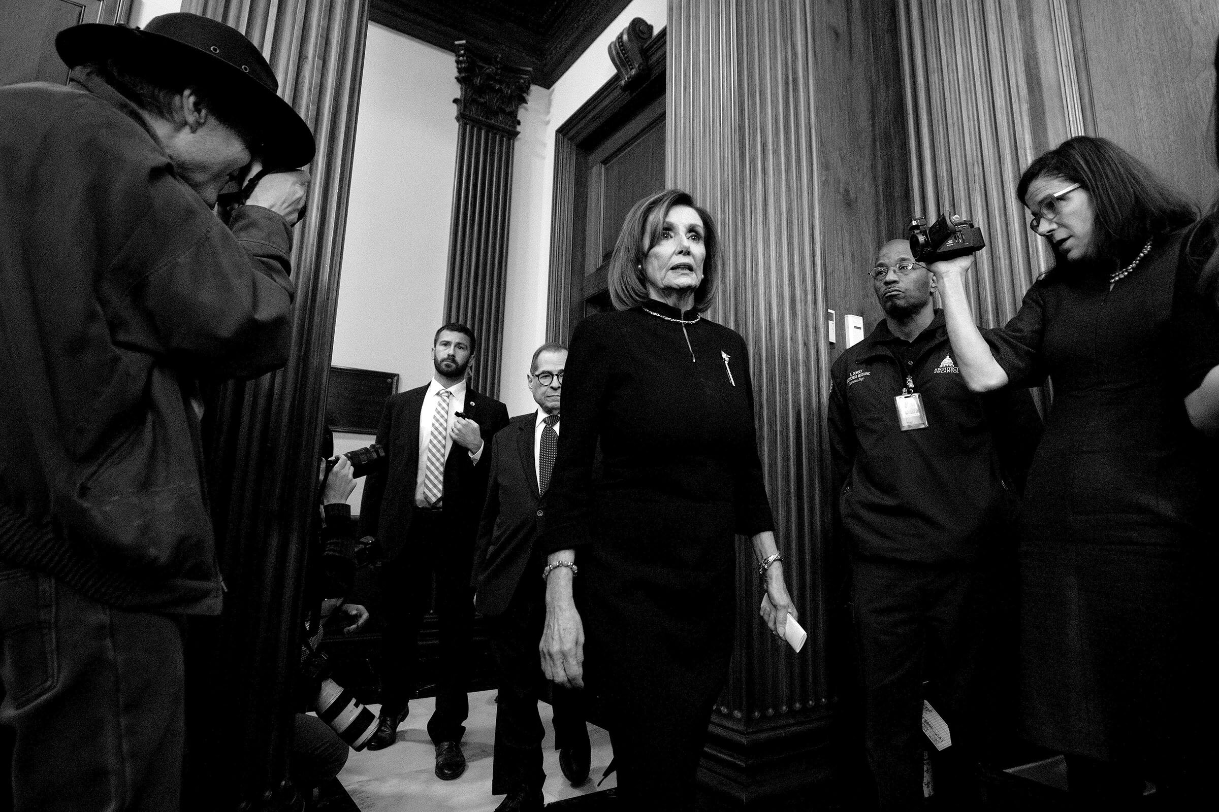 Washington D.C. 2020 - Nancy Pelosi during the impeachment hearings.