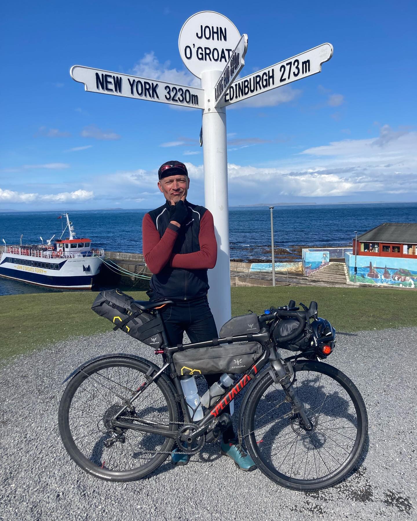 As the dear reader will know - I&rsquo;m not one to boast, however, I just cycled Land&rsquo;s End to John o&rsquo; Groats in 7 days, unsupported, wild camping most of it. Not all hero&rsquo;s wear capes, some wear lycra #lejog #cyclingadventures