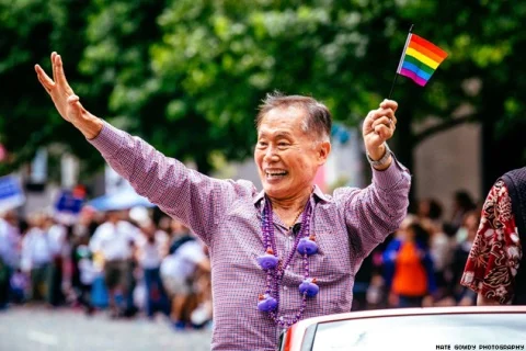 George Takei at the 2014 Seattle Pride Parade (© 2014, Nate Gowdy Photography)
