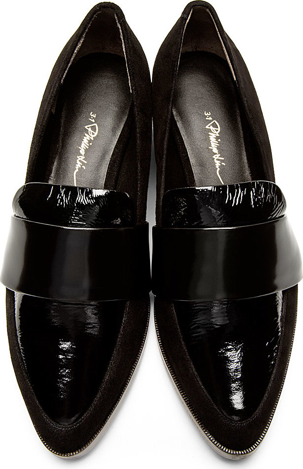 WoahStyle.com | 3.1 Phillip Lim patent leather and suede Quinn loafers