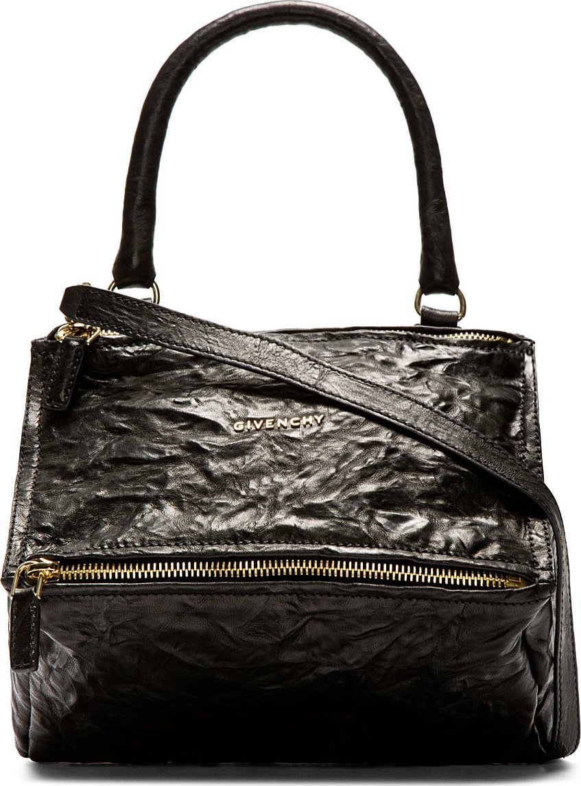 Givenchy Black Old Pepe Leather Pandora Small Shoulder Bag