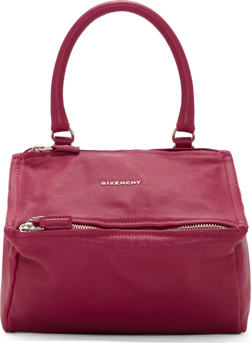 Givenchy Magenta Sugar Leather Pandora Small Bag