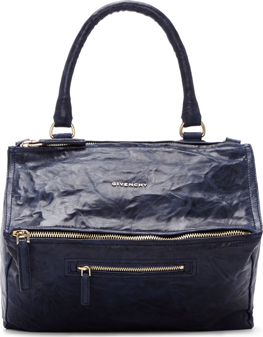 Givenchy Midnight Blue Pepe Leather Pandora Medium Bag