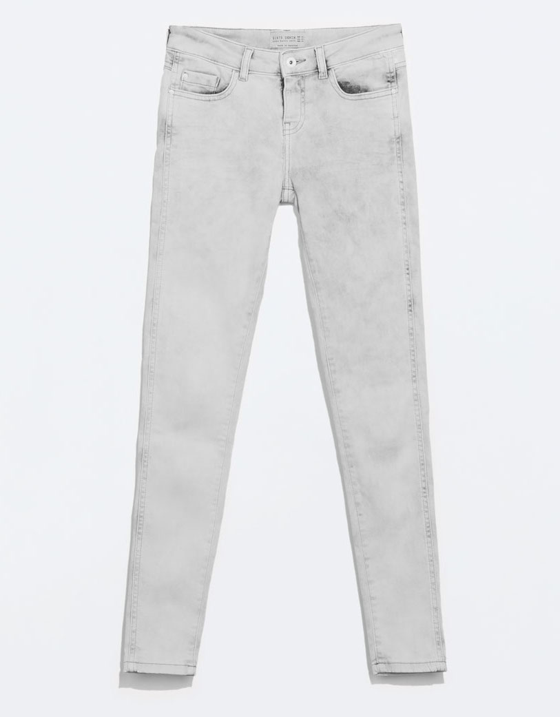 WoahStyle.com | Zara pale grey washed jeans
