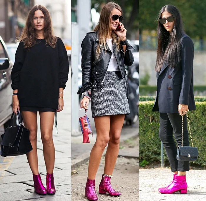 saint laurent sparkle boots