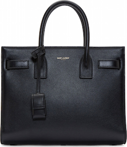 Saint Laurent  Black Leather Box Laque Sac Du Jour Baby Bag 