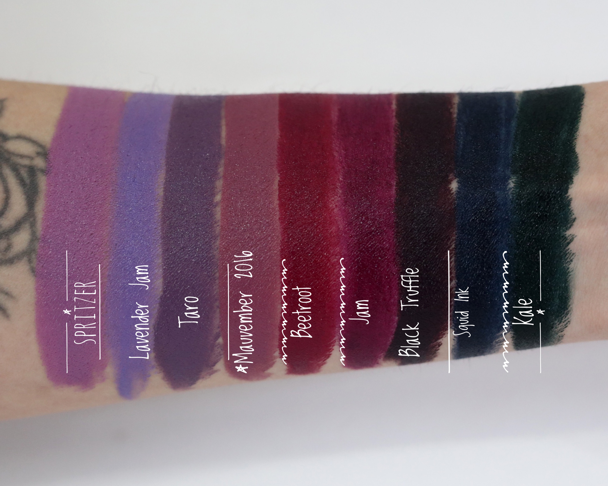 BITE BEAUTY AMUSE BOUCHE SWATCHES