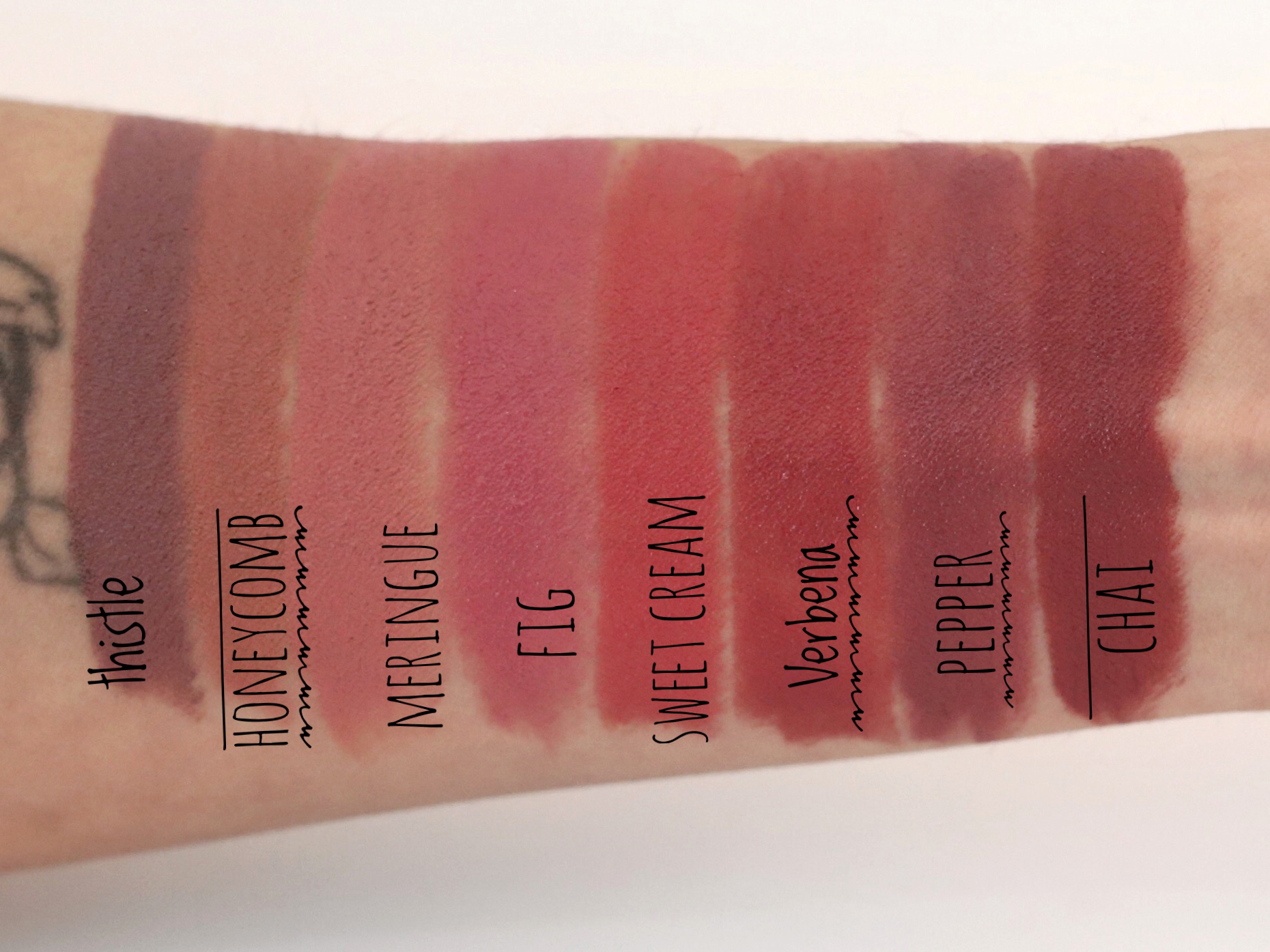 BITE BEAUTY AMUSE BOUCHE SWATCHES