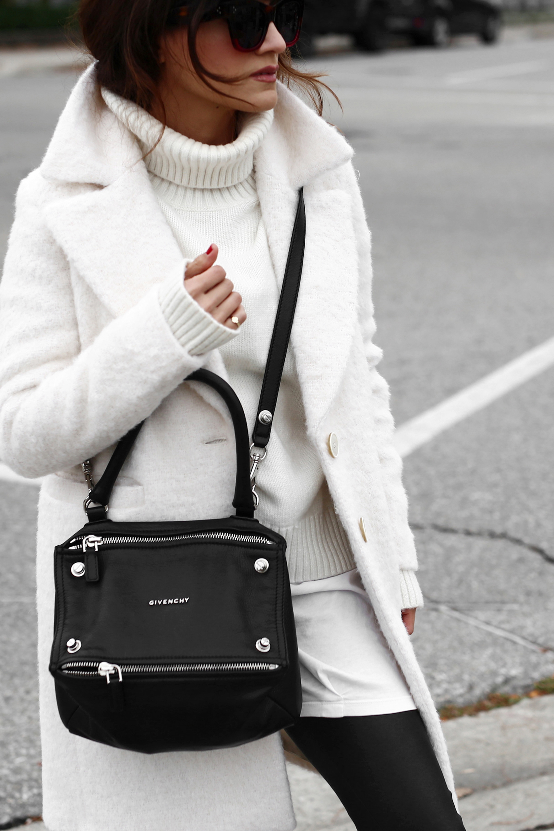 Winter White oversized knit, coat, leather leggings, Givenchy leopard print studded boots and Givenchy Pandora bag street style_2709.jpg