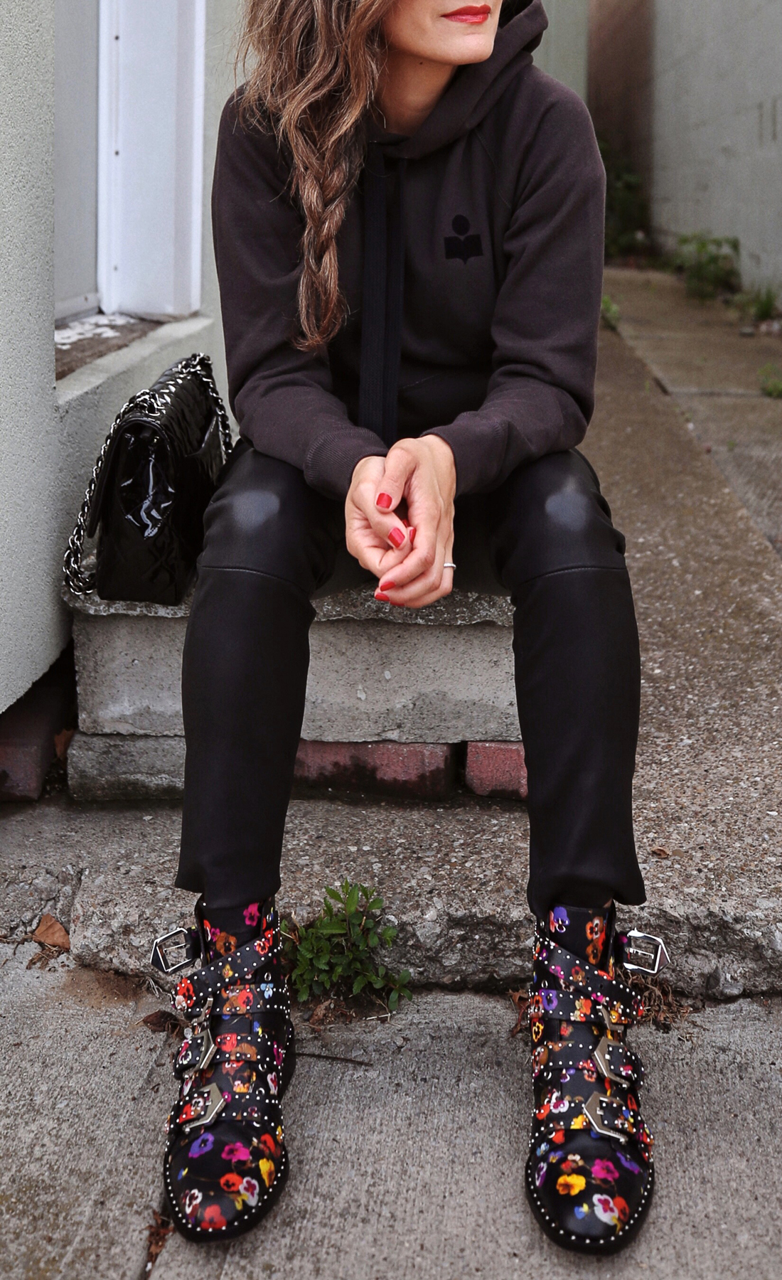 givenchy floral boots