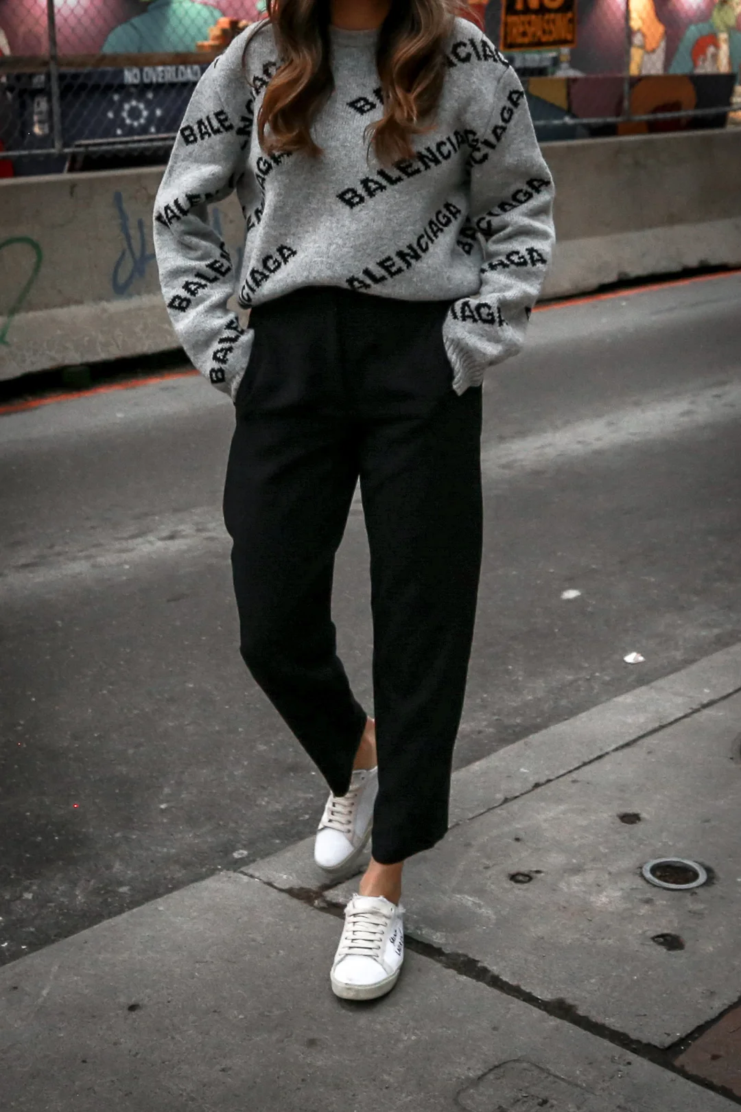 Balenciaga sweater outfit clearance