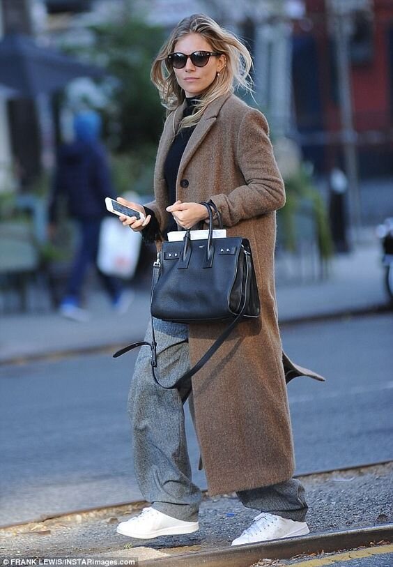 Instagram @_NathalieMartin, CLOSET ESSENTIALS Long Coats Everyone Should Have In Their Closet - Siena Miller in a camel coat,  woahstyle.com.jpg