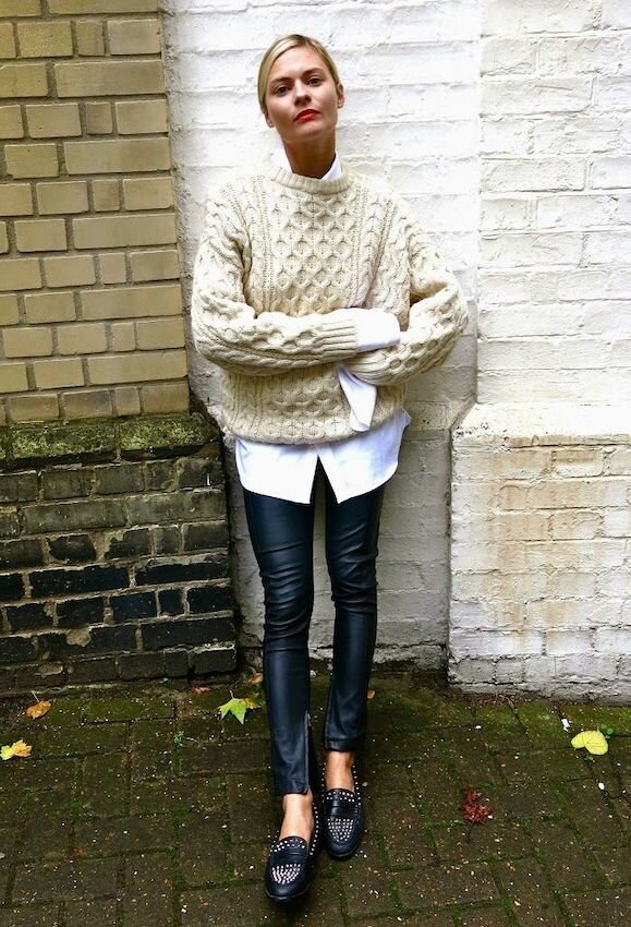 Pandora Sykes Shows Us How To Wear Cable Knits — WOAHSTYLE