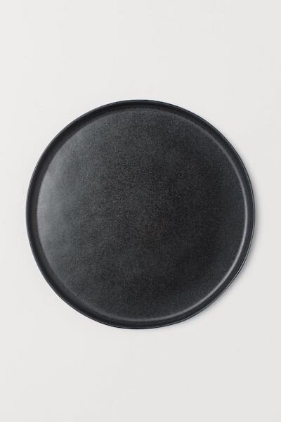 Black Stoneware Dinner Plate, H&M Home $17.99