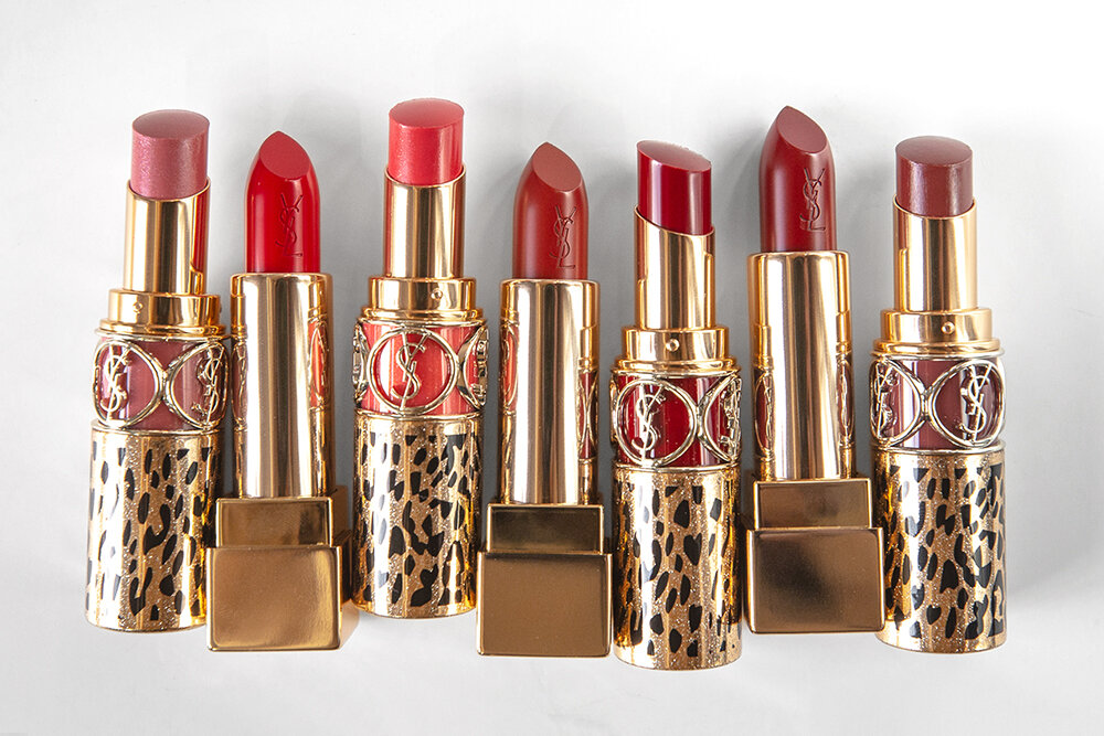 LIPSICK Swatches & Review- YSL BEAUTY ROUGE VOLUPTÉ SHINE & ROUGE PUR COUTURE Lipsticks.jpg