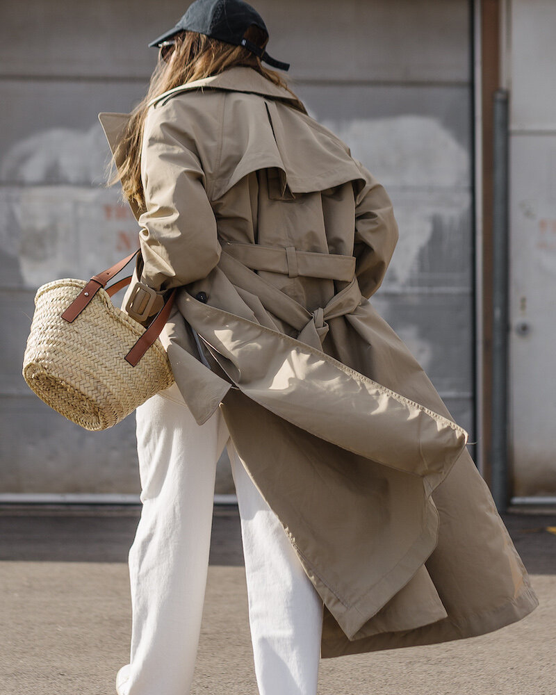 White Agolde Criss Cross Jeans & Trench Coat, Loewe Mini Heel Pouch, Small Loewe Totoro Basket bag - woahstyle.com, nathalie martin_1402.jpg