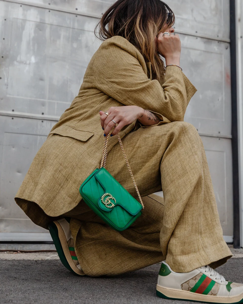 Street Style Gucci Dionysus Super Mini Outfit Gucci Bag Outfit Online