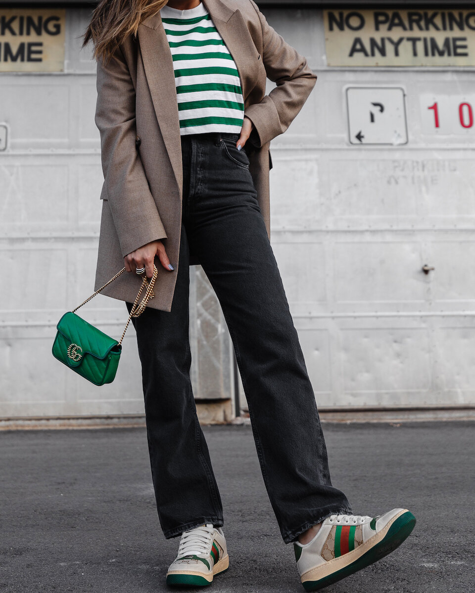 Gucci Marmont green super mini bag, screener sneakers, review and unboxing, outfit ideas inspiro inspiration - woahstyle.com by Nathalie Martin_9341.jpg