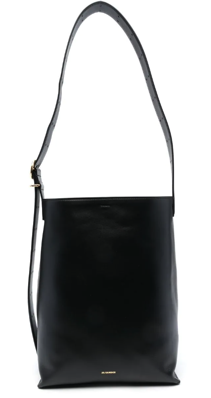 Jil Sander Cannolo leather tote