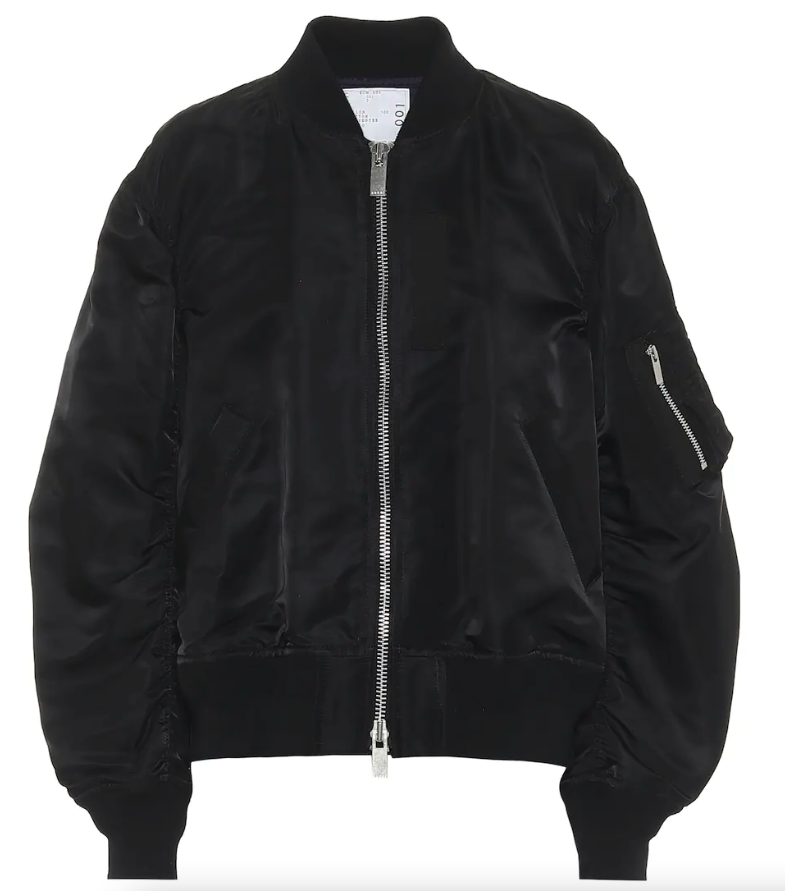 SACAI Cropped Bomber Jacket 