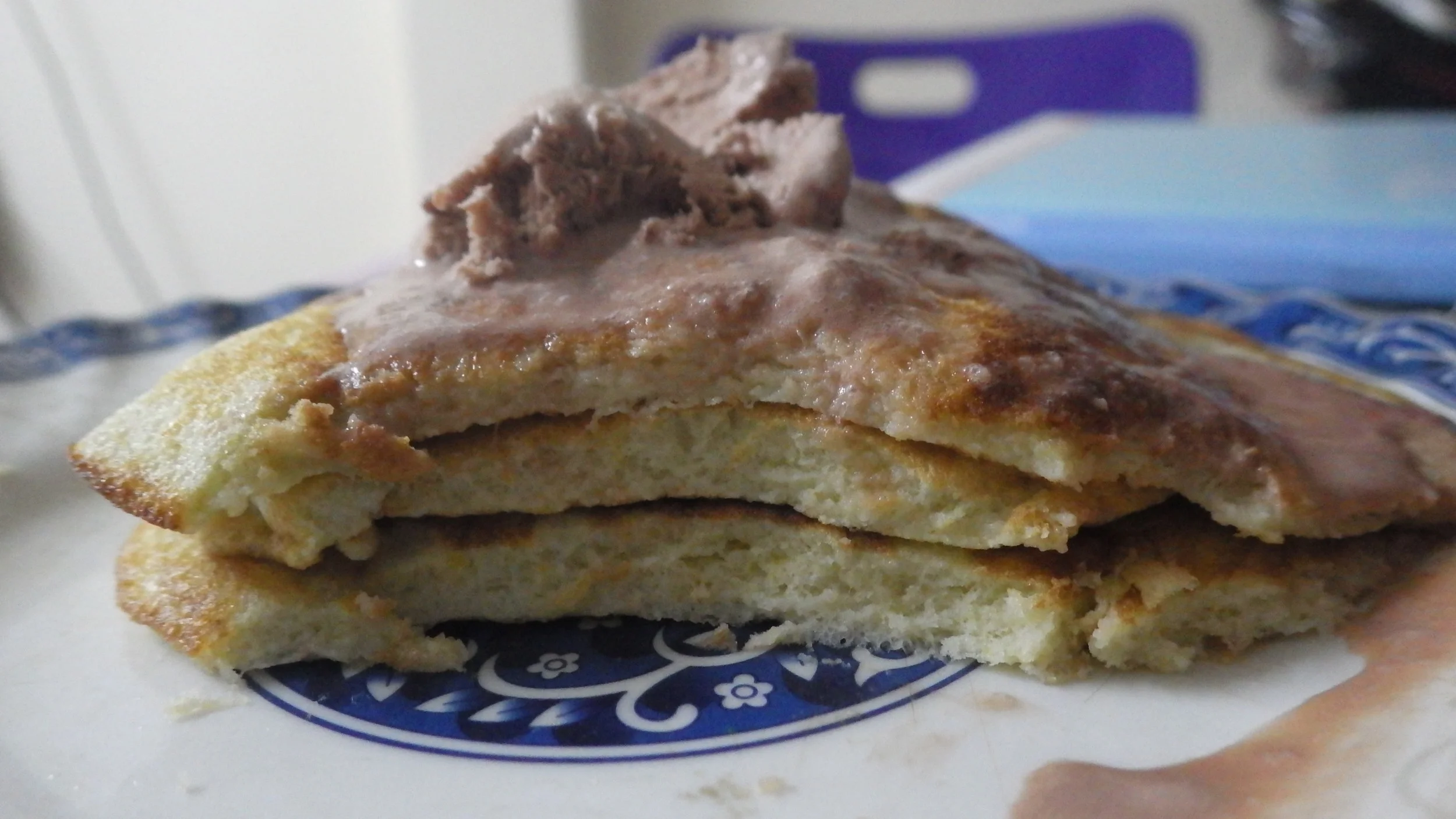 And I had to eat them with chocolate ice cream because I didn't have anything else to put on top. Other than fish sauce. 