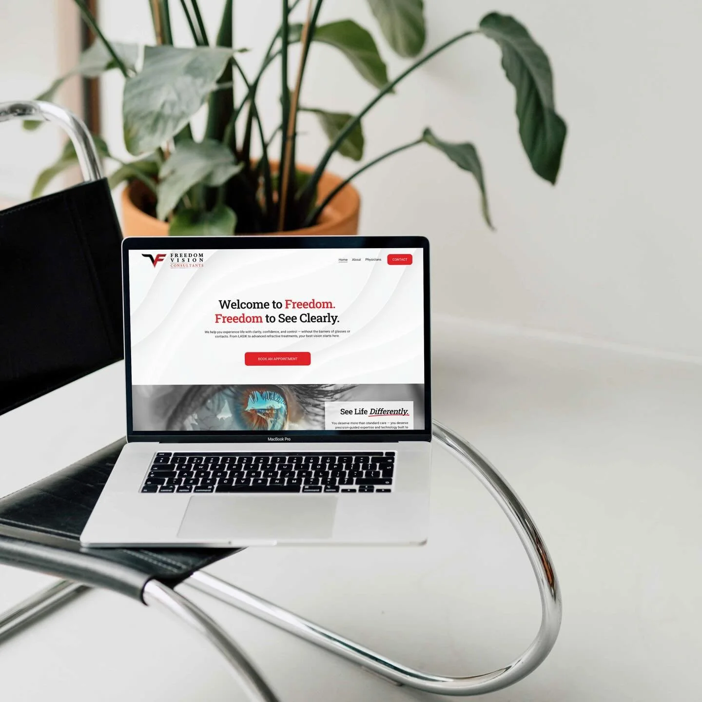 ✨ Brand Launch Spotlight ✨

Bold. Precise. Confident.

I recently had the opportunity to partner with @freedomvisionconsultants to bring their brand to life&mdash;from strategy to visuals to digital presence&mdash;and seeing their logo installed fron