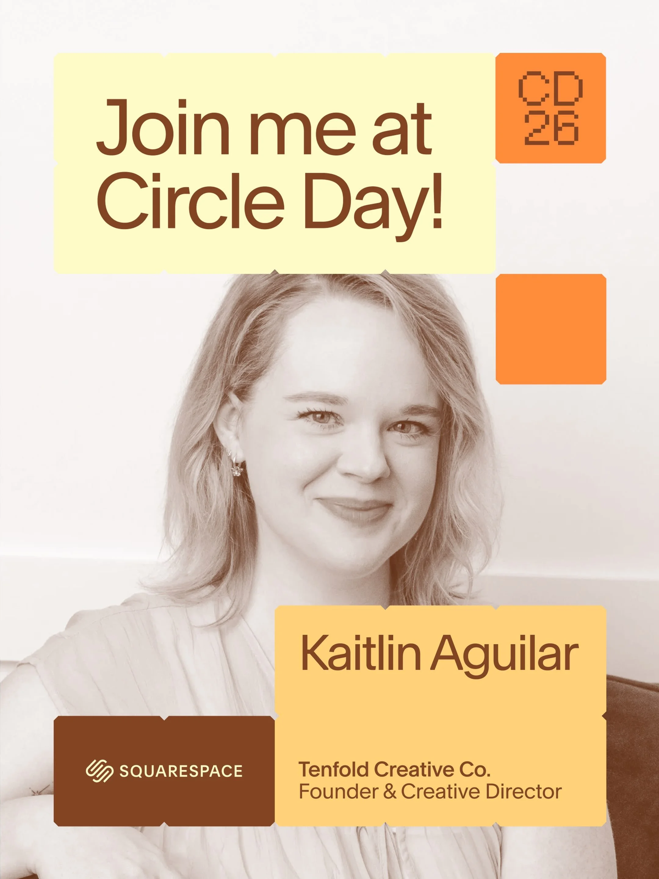 Career milestone? ✔️
Bucket list item? ✔️

I&rsquo;ve been building Squarespace websites since 2015, so getting to say this feels pretty surreal...

I&rsquo;m excited to announce that I&rsquo;ll be presenting and leading a roundtable at Circle Day th