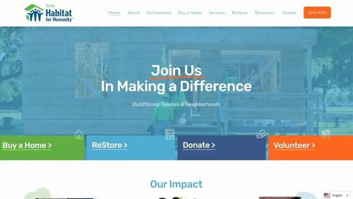 Great nonprofit websites don&rsquo;t just inform&mdash;they inspire people to take action. I loved partnering with Trinity Habitat for Humanity to create a digital experience that tells powerful homeowner stories while making it easy to donate, volun