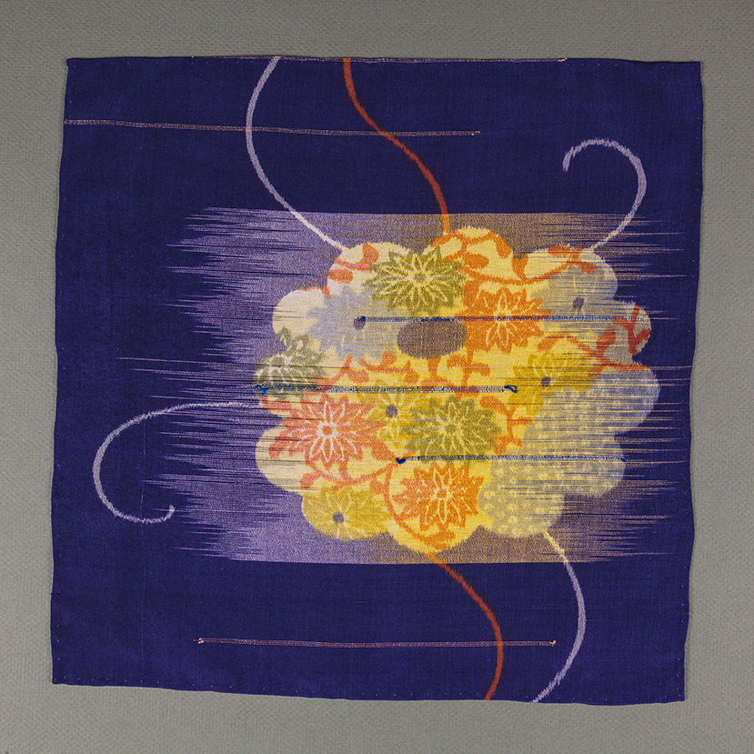 Orange Flower Pocket Square