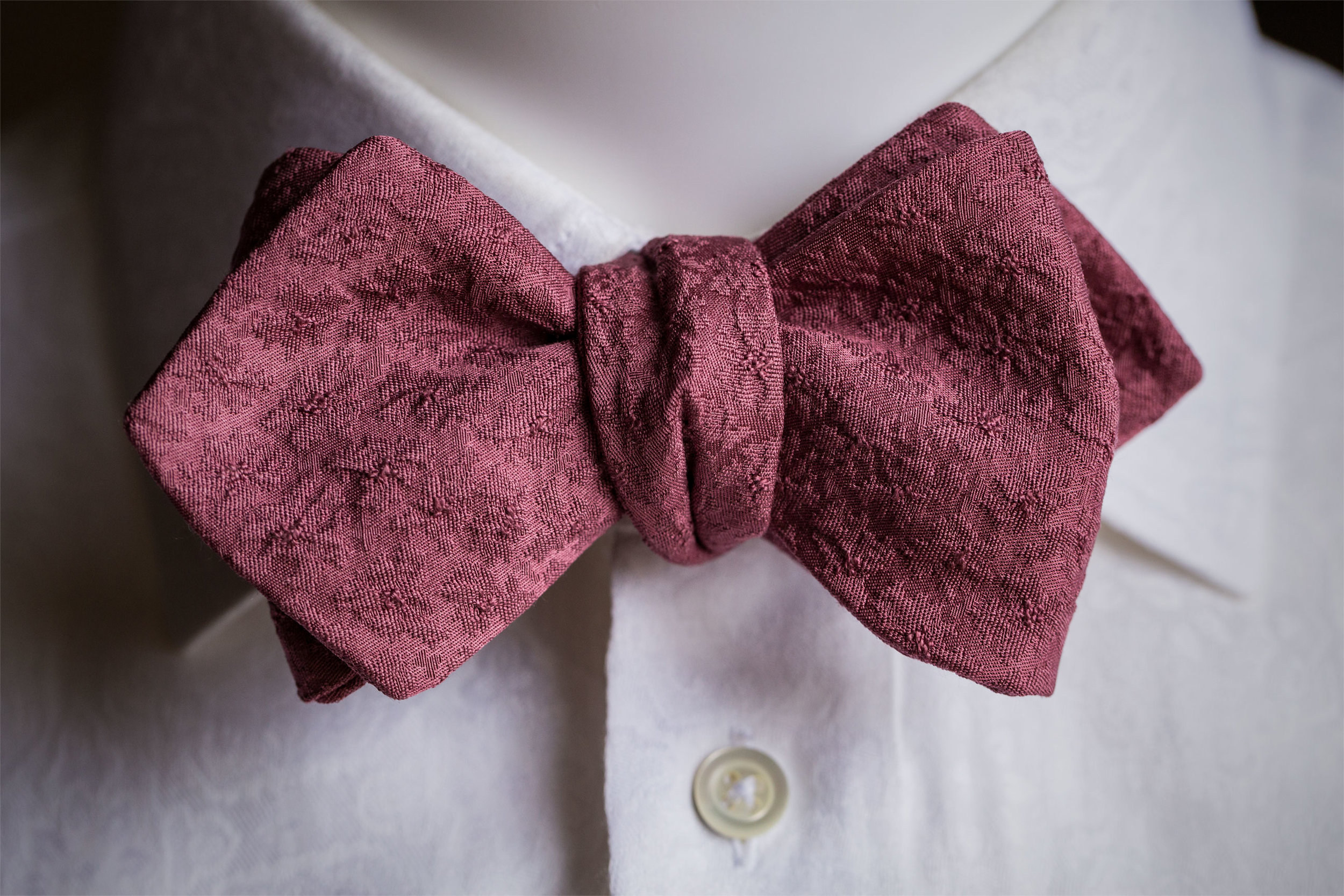 Smokey Purple Shibori Bow Tie
