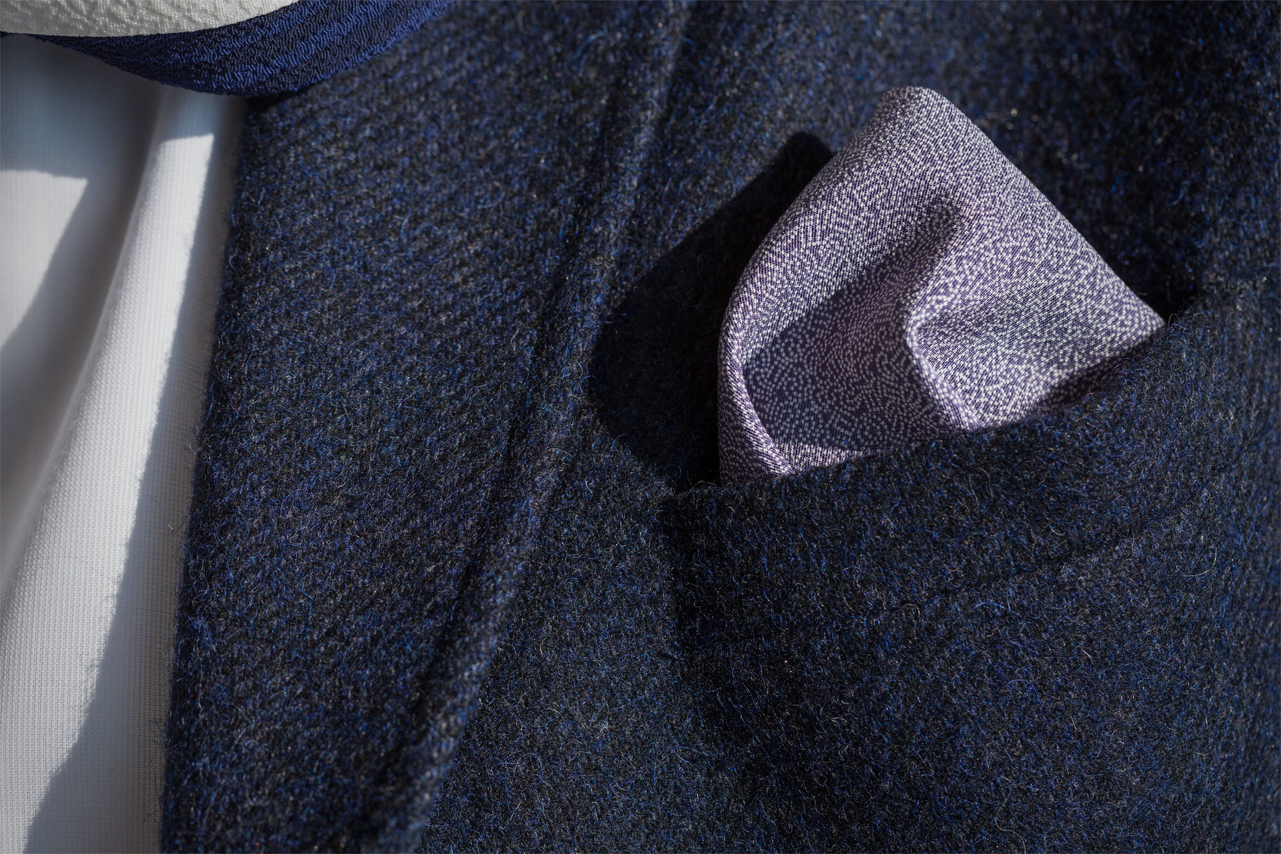 Blue Silk Pocket Square