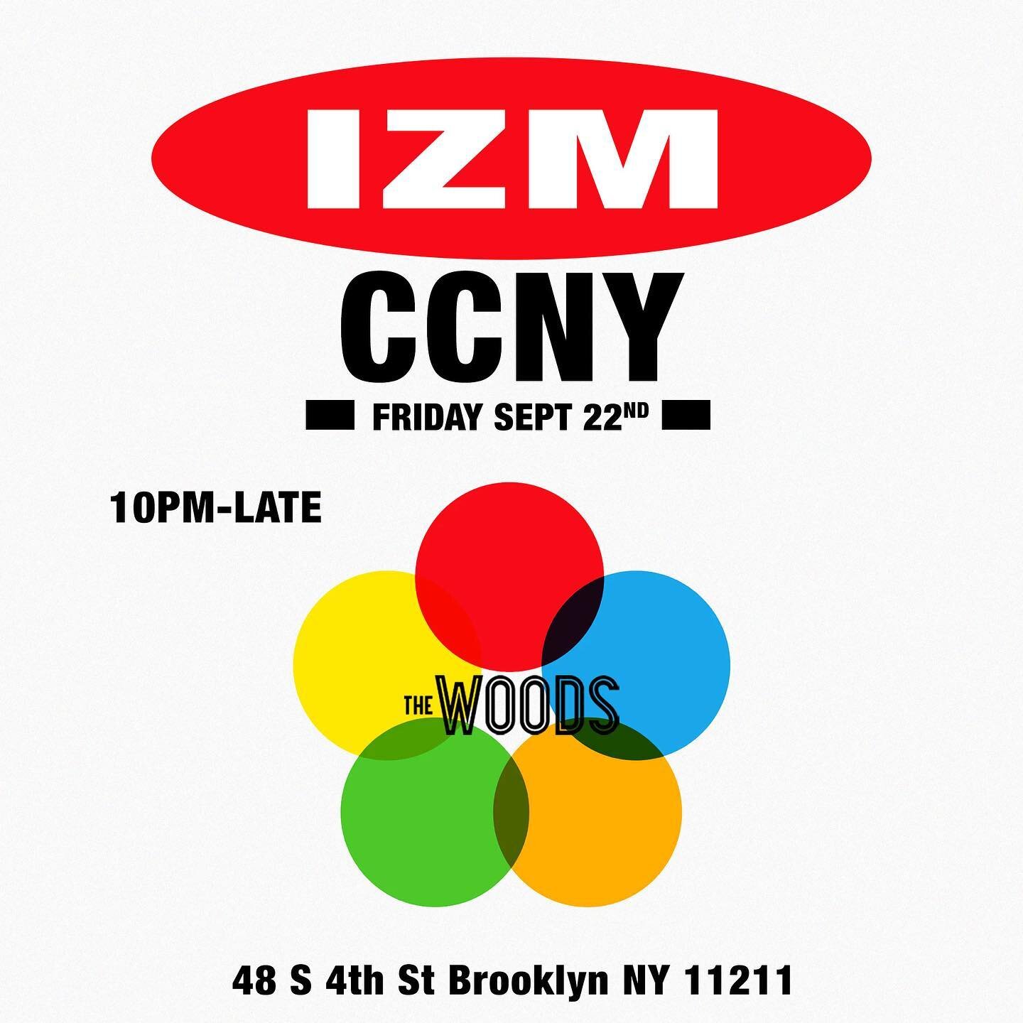 This Friday @thewoodsbrooklyn w/ the GLO$$ boyz @djccny x @izm1 LETS GEAUX! 🎨 🎨🎨