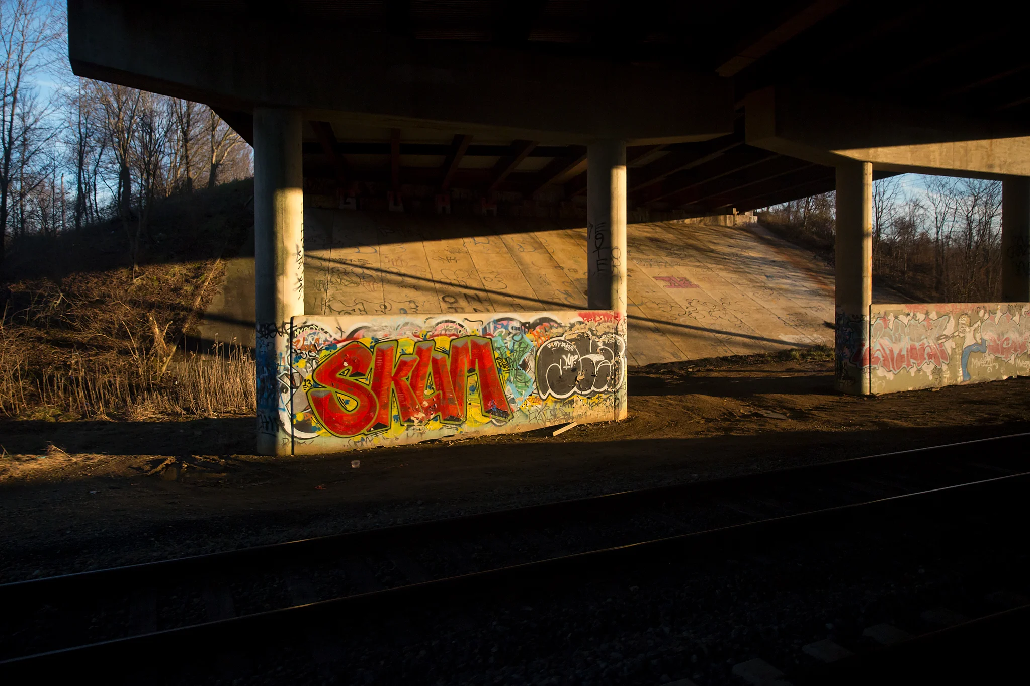 SKUM Underpass Graffiti - Under Otts Chapel Rd., Newark, DE - 2.7.2016 - WAS-NYP