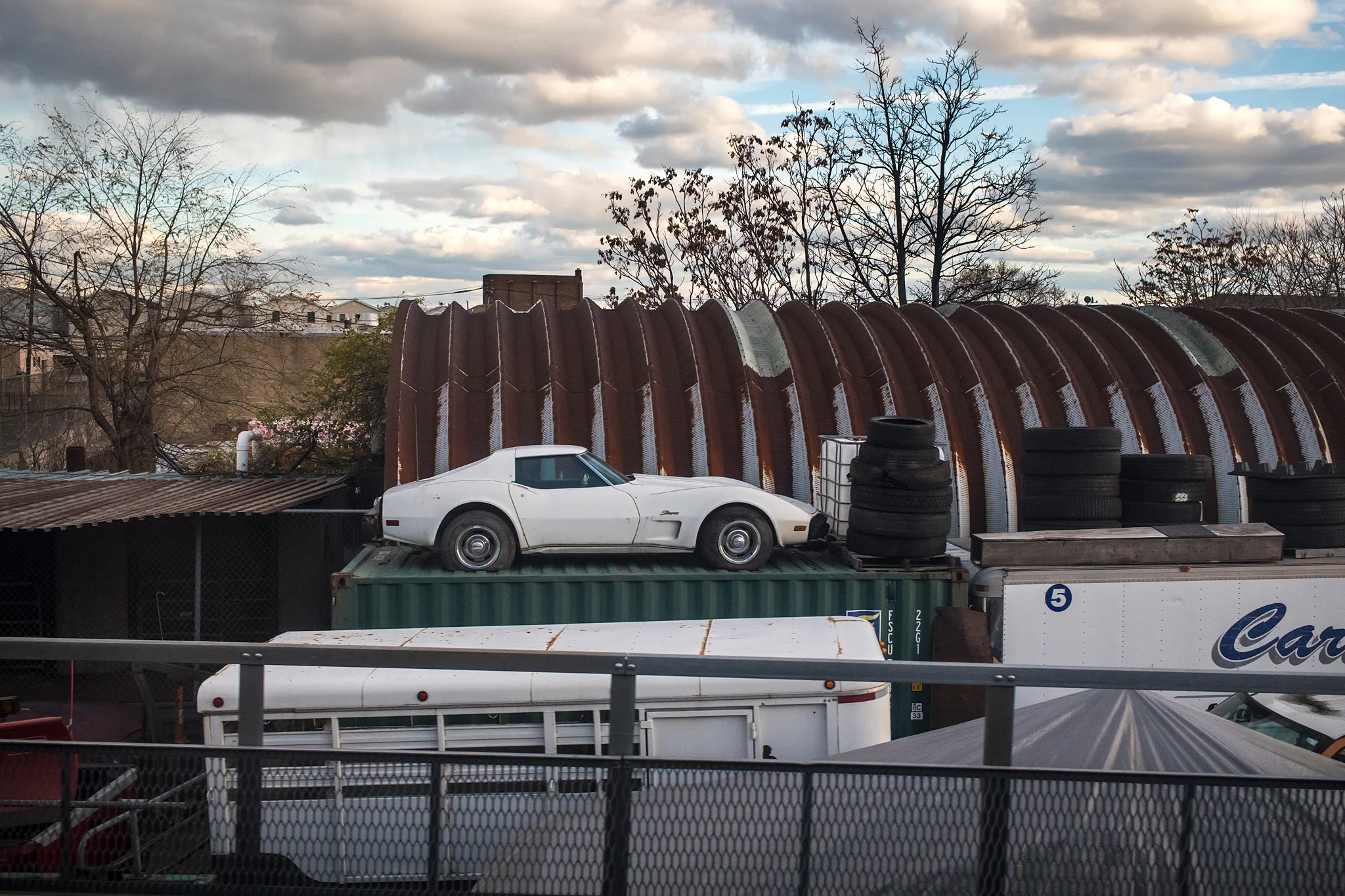Corvette Stingray on Shipping Container - Newark, NJ - 11.27.2016 - WAS-NYP