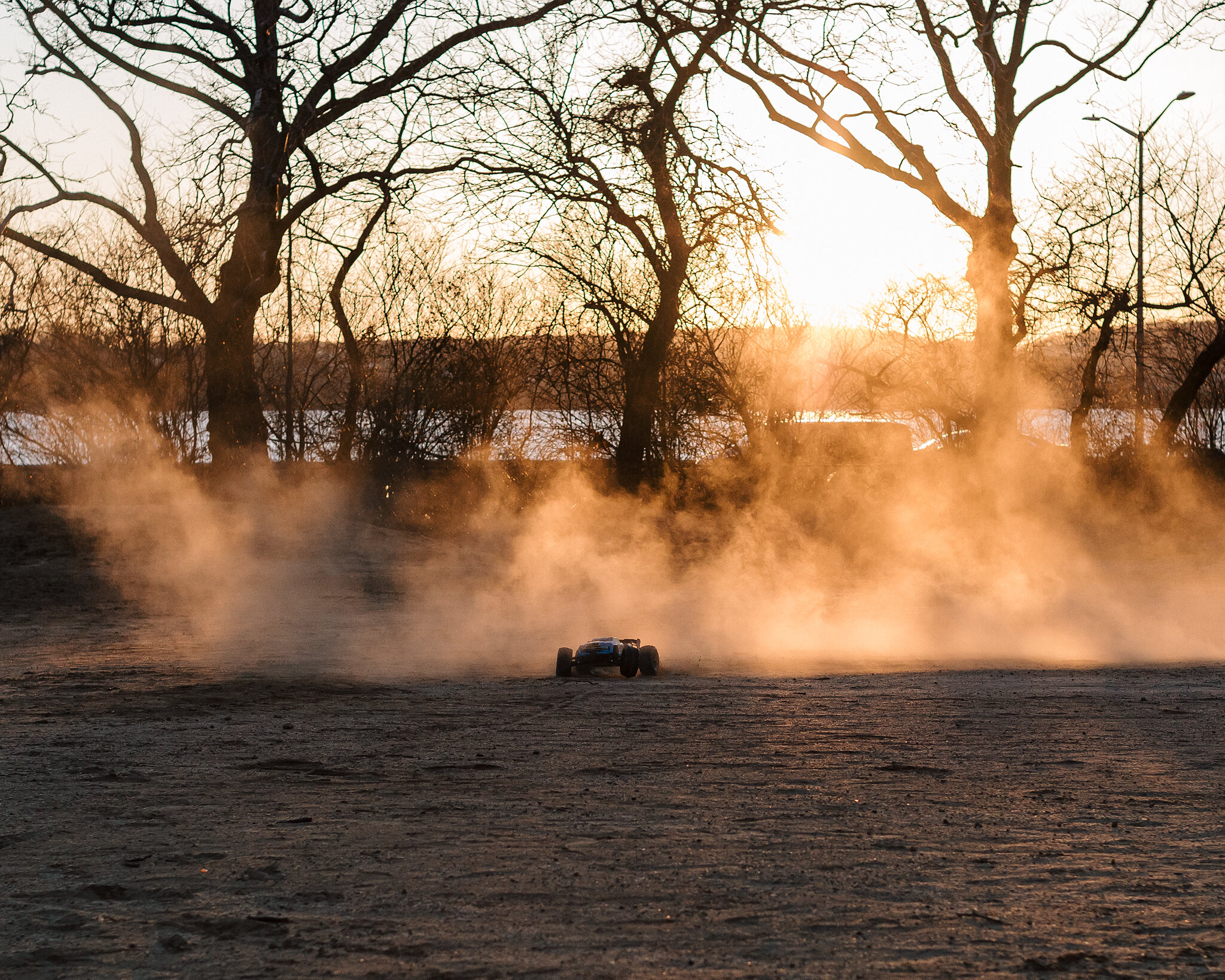 Far Apart by James Prochnik RC Car Kicking Up Dust Sunset_Y2A5617.jpg